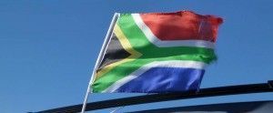 South African flag in Spain