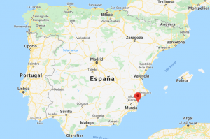 Map of guardamar spain
