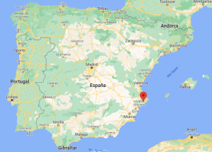 Guadalest Spain map