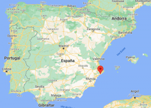 Finestrat Spain map